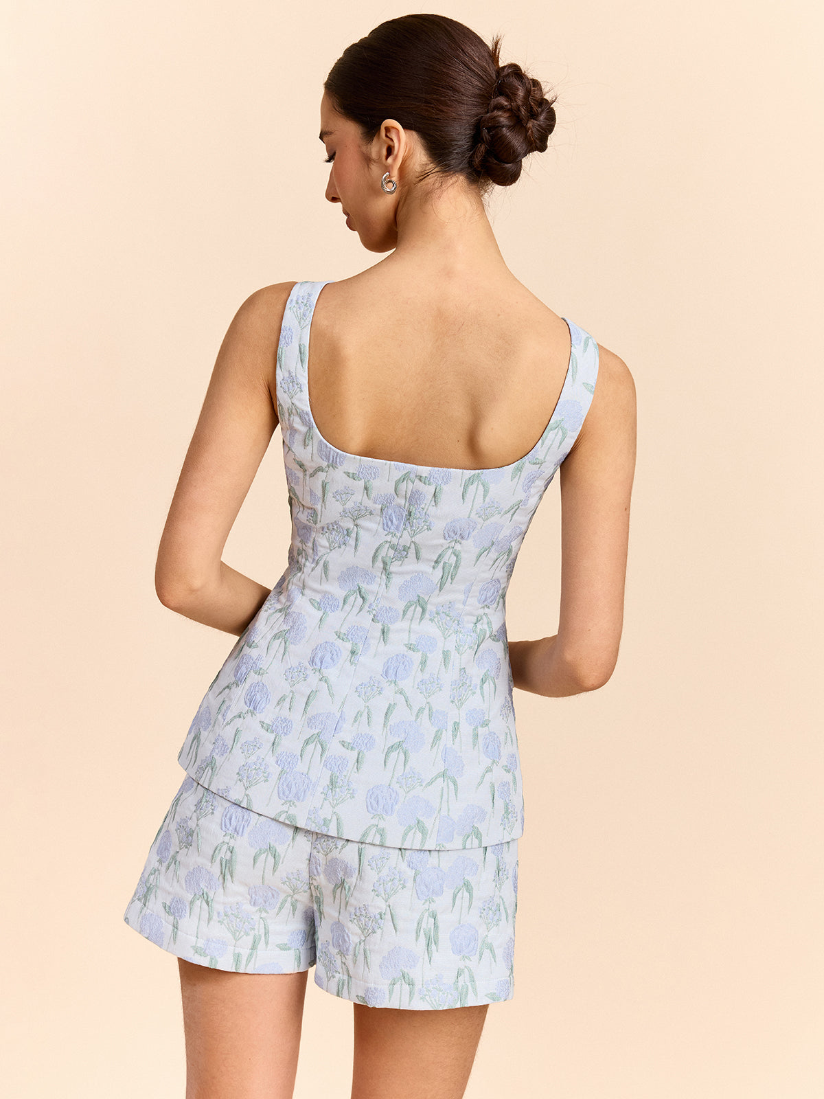 Floral Jacquard Vest