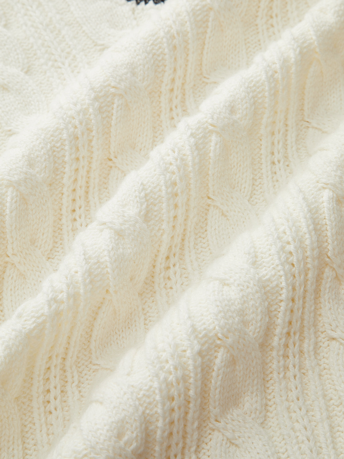 Cable-Knit Stripped Sweater