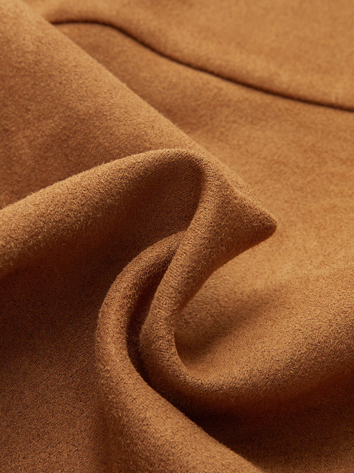 Suede Mid-Waist Paneled Pants