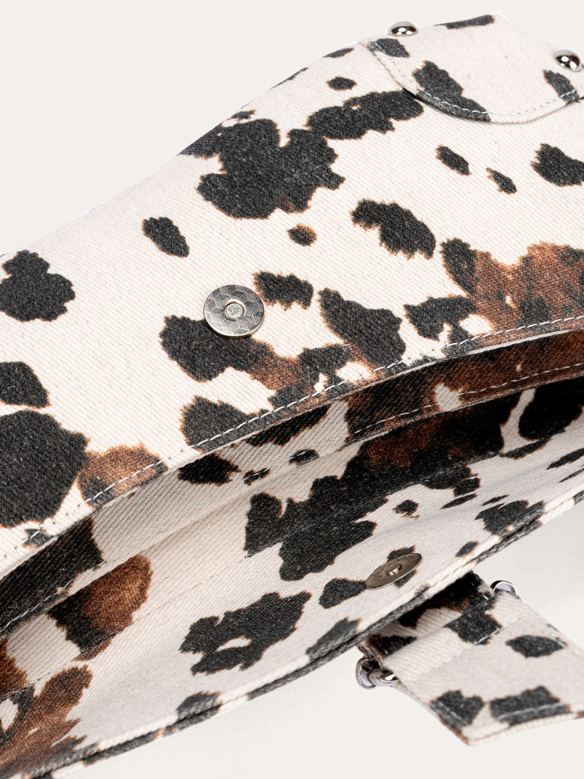 Animal Print Buckle Shoulder Bag