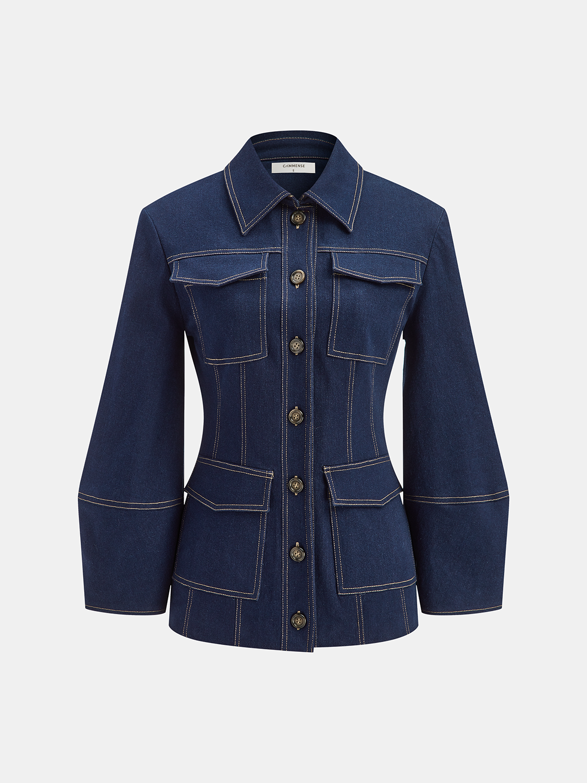 Contrast Stitching Denim Jacket