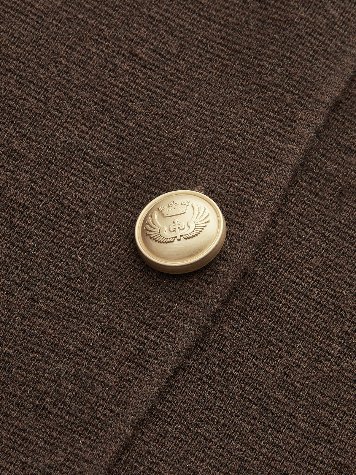 Wool Blend Metal Button Vest and Skirt Set