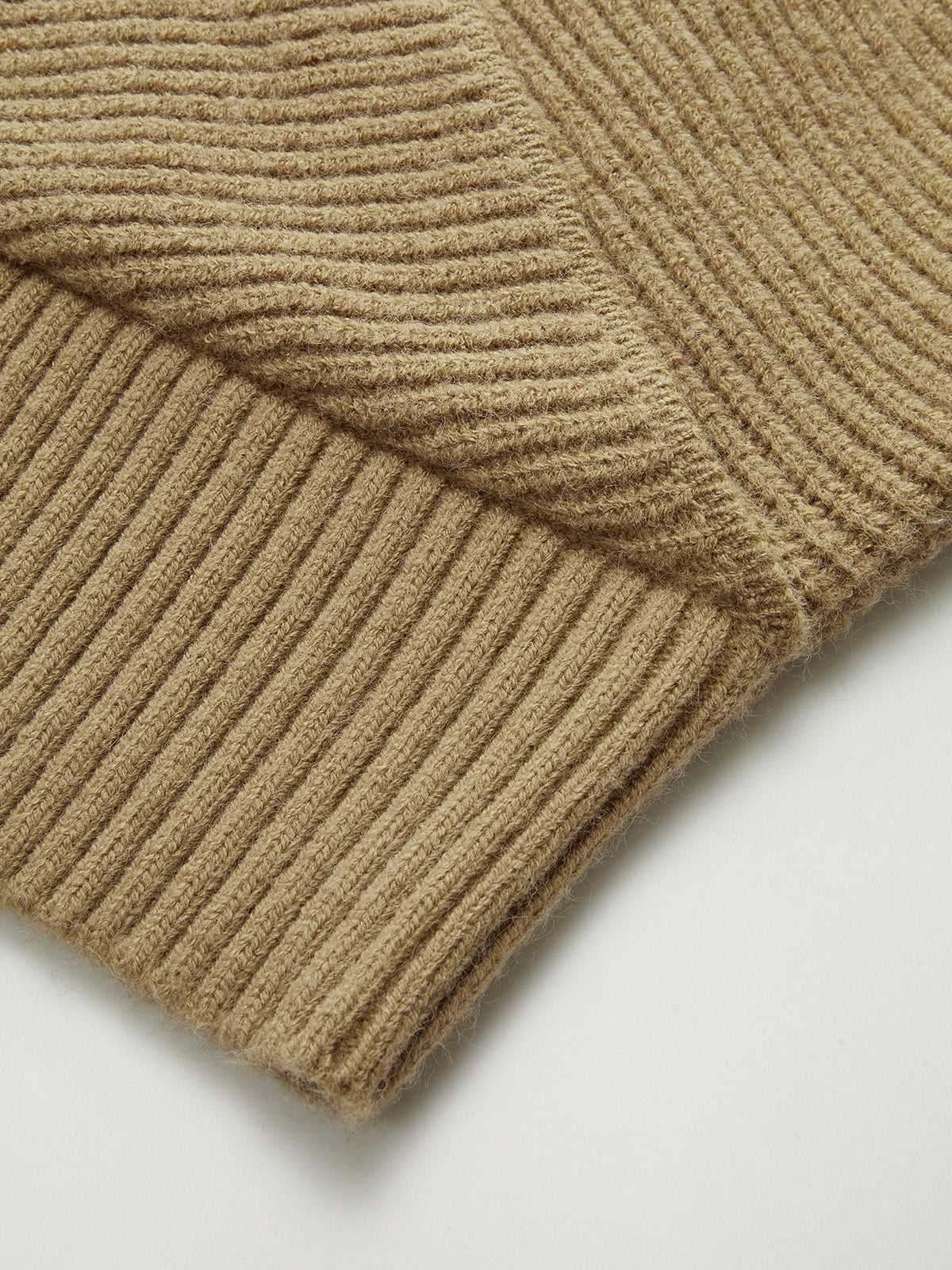 Collared Cut-Out Cross-Front Sweater