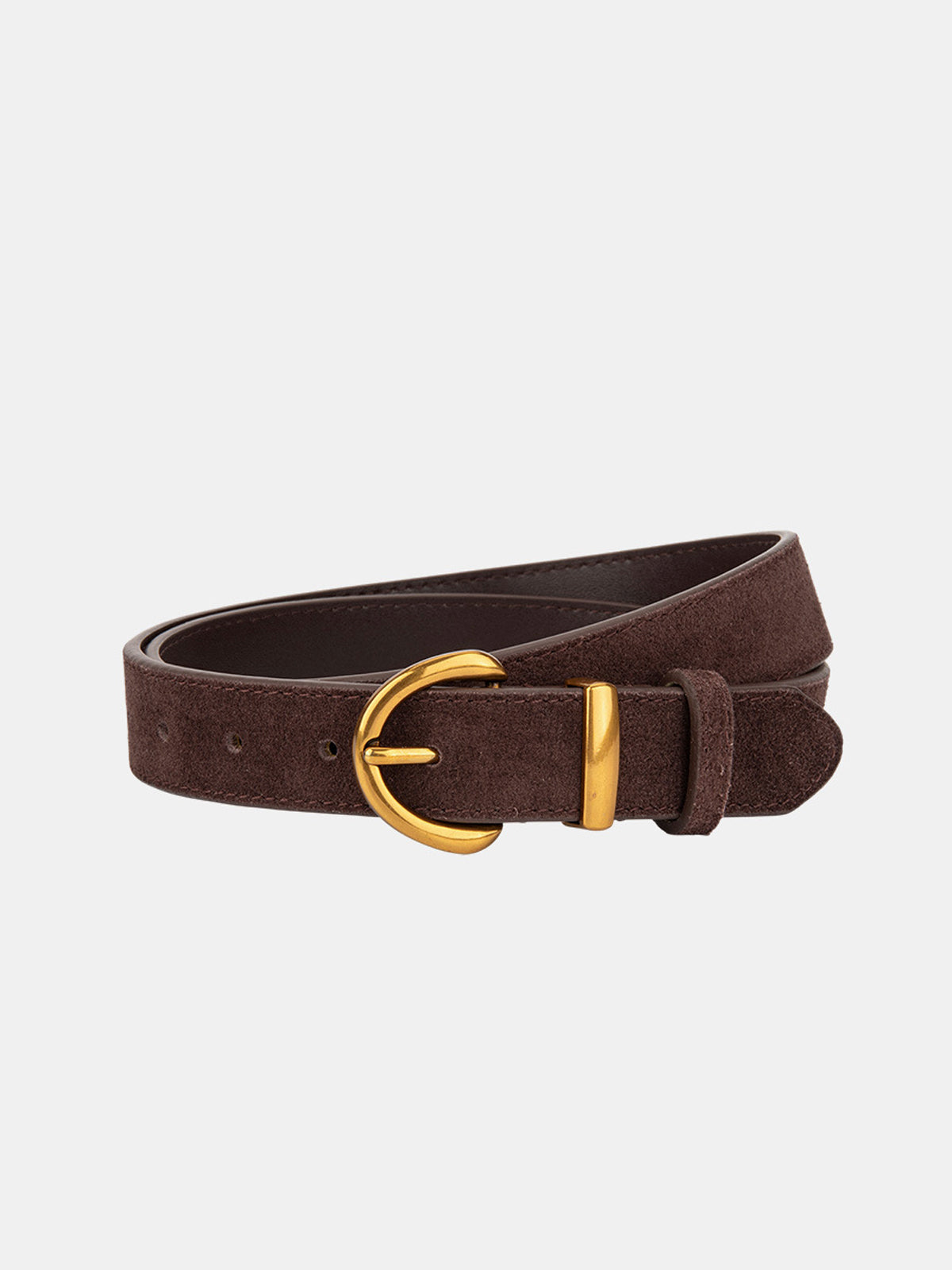 Soft-Buckle Leather Belt
