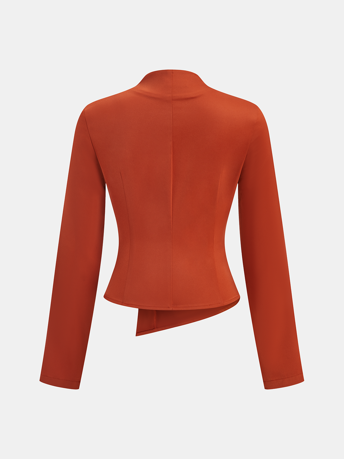 V-Neck Asymmetric Blouse