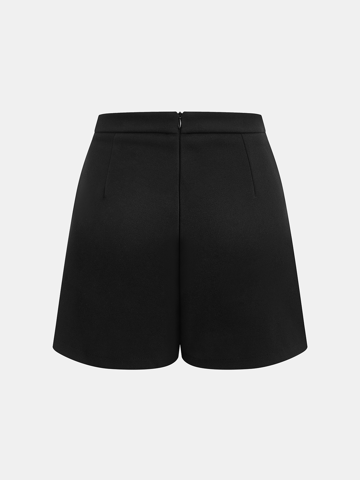 Vintage Button Asymmetric Mini Skirt