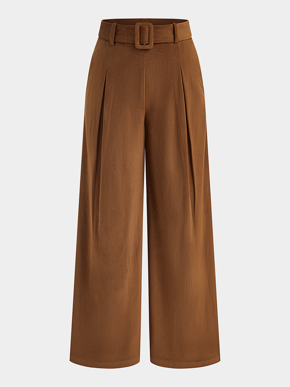 Belted Pleated Pants