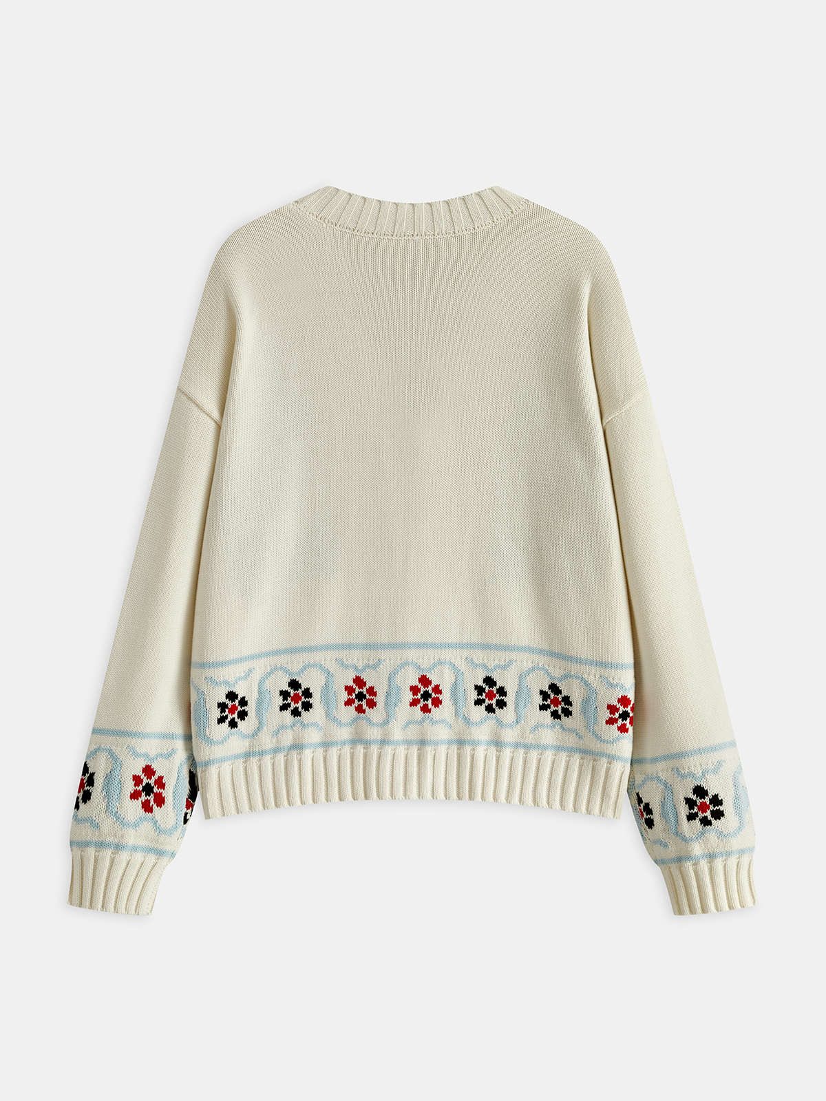 Horse Pattern Knit Cardigan