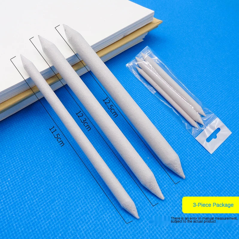 3/6pcs/set Blending Smudge Stump Stick Tortillon Sketch Art White Drawing Charcoal Sketcking Tool Rice Paper Pen Artist Supplies