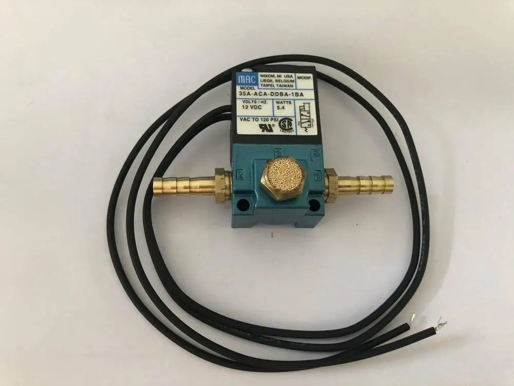 MAC 3 Port Electronic Boost Control Solenoid Valve DC12V 35A-ACA-DDBA-1BA With 6MM Tube Fittings Brass