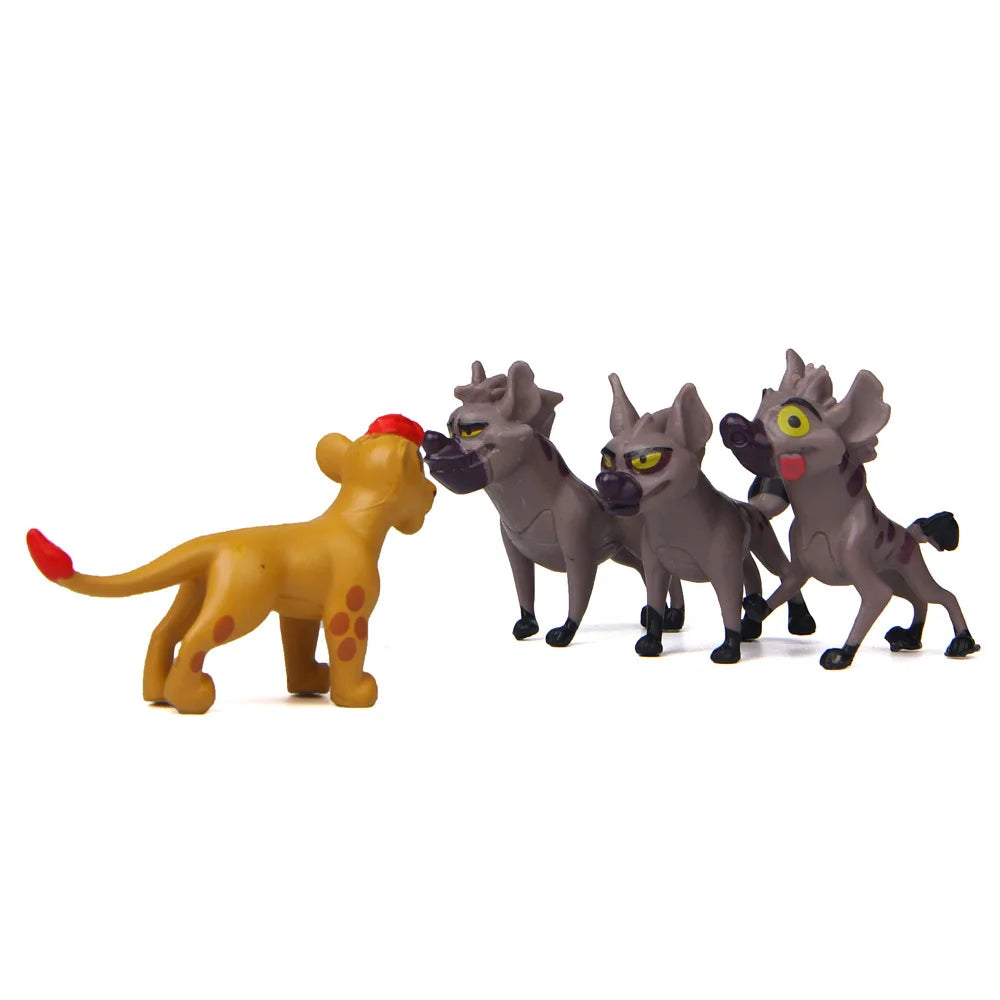 12Pcs/Set Anime Cartoon The Lion Guard King Kion Simba PVC High Quality Action Figures Bunga Beshte Fuli Ono Figurines Doll Toys