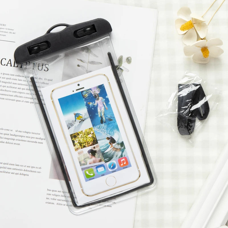 Waterproof phone case, swimming waterproof bag, universal underwater protective bag cover, suitable for iPhone Samsung phones un