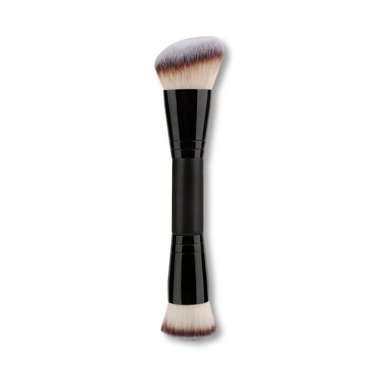 Portable double-headed multifunctional makeup brush for face makeup, foundation brush, contour brush, powder brush, blush brush, all-in-one makeup brush suitable for both men and women