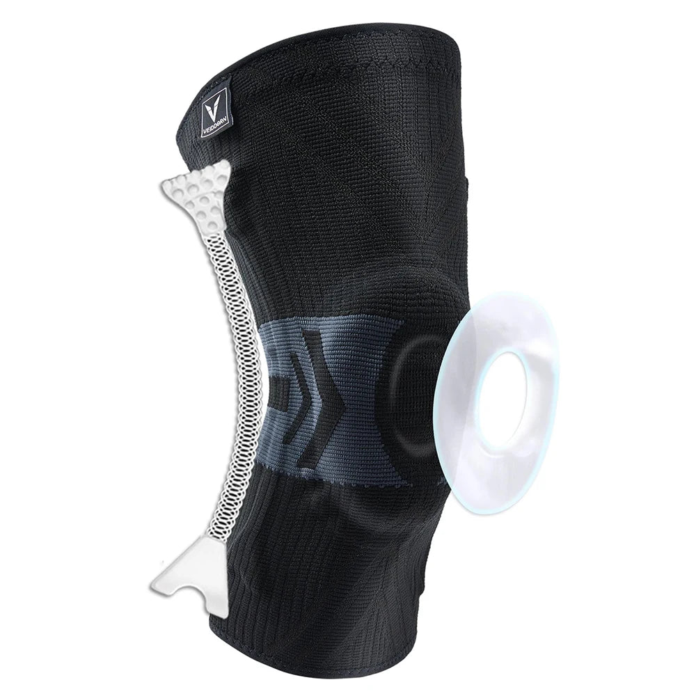 2025 Latest Knee Support for Men Pressurized Elastic Knee Brace with Silicone Spring Basketball Volleyball Knee Pads