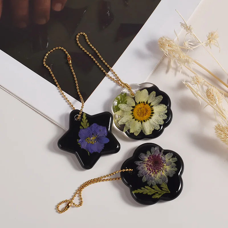 16PCS Silicone Jewelry Molds Kit with Hole Heart Geometry DIY Epoxy Resin Mold Necklace Keychain Pendants Earrings Making Mould