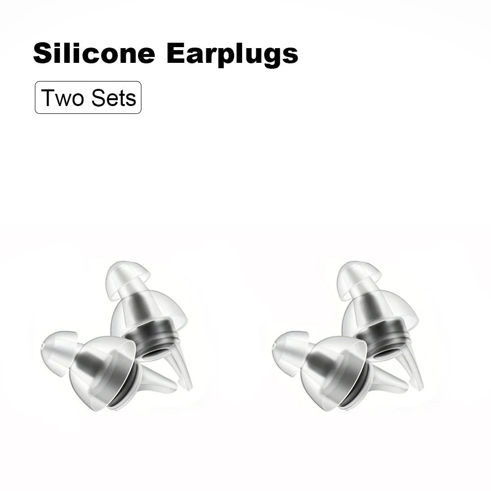 HUAK High Fidelity Silicone Ear Plugs for Noise Cancelling Washable Reusable Musicians Motorcycles Sleeping Work, Study, Swim