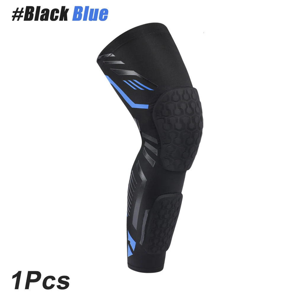 1PC Knee Compression Sleeve with Padded Protection - Breathable Leg Support for Basketball,Football,Running,Sport- Youth & Adult