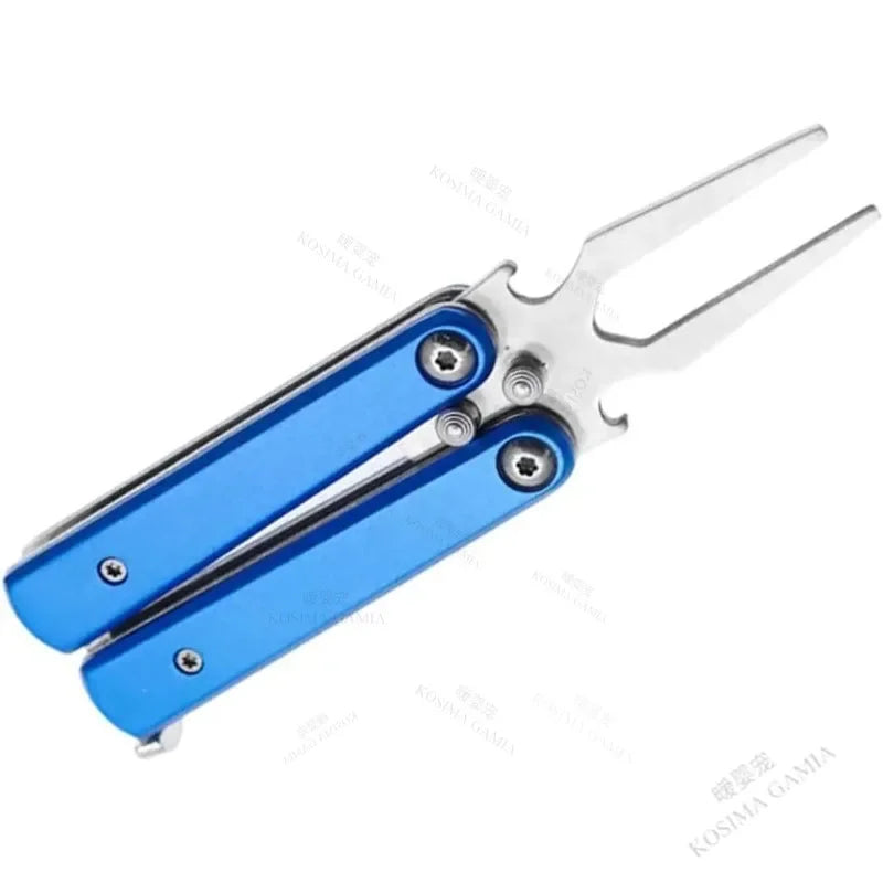 Golf Alloy Forks - Golf Divot Repair Tool, 2025 Metal Golf Alloy Fork, Butterfly Design, Golf Course Accessory