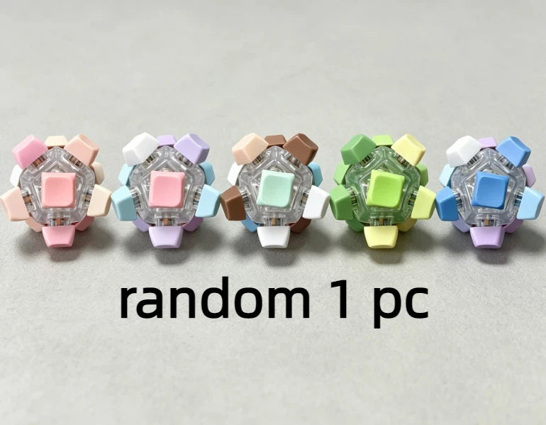 Decompression Button 12 Key Cube Ball Decompression Button Keyboard Ball Fingertip Press Button Axis Tester Toy Surprise