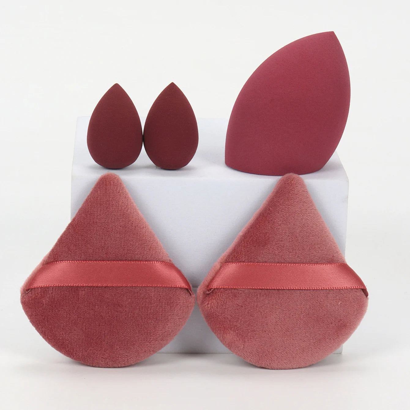 5Pcs Professional Makeup Sponge Set - Soft, Gentle, Multi-Purpose Tools for Perfect Foundation, Powder and Blush Application