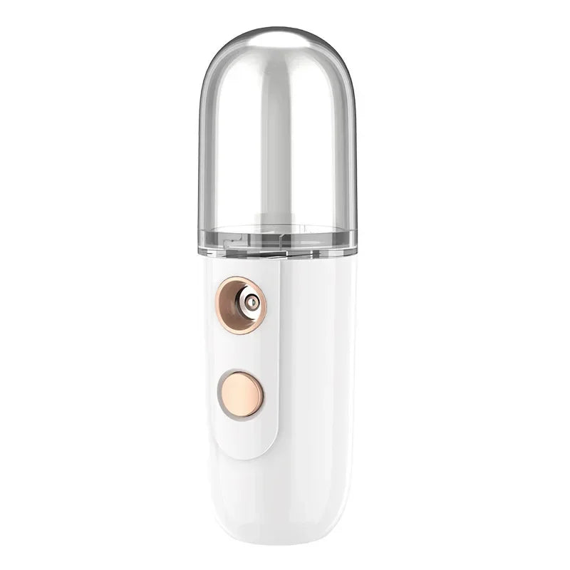 Mini Portable Humidifier Nano Mister Facial Steamer Device Beauty Spray Hydrating Apparatus Cold Spray Apparatus Rechargeable