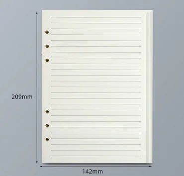 45 Sheets A5 A6 A7 Loose Leaf Notebook Refill Spiral Binder Inner Page Line Blank craft Grid Inside Paper Stationery