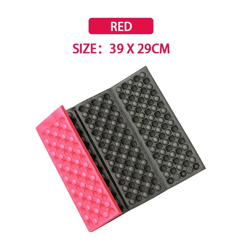 Honeycomb Massage Mat 6-Fold XPE Cushion Outdoor Hiking Camping Training Park Foldable Pillow Picnic Sitting Moisture-proof Pad