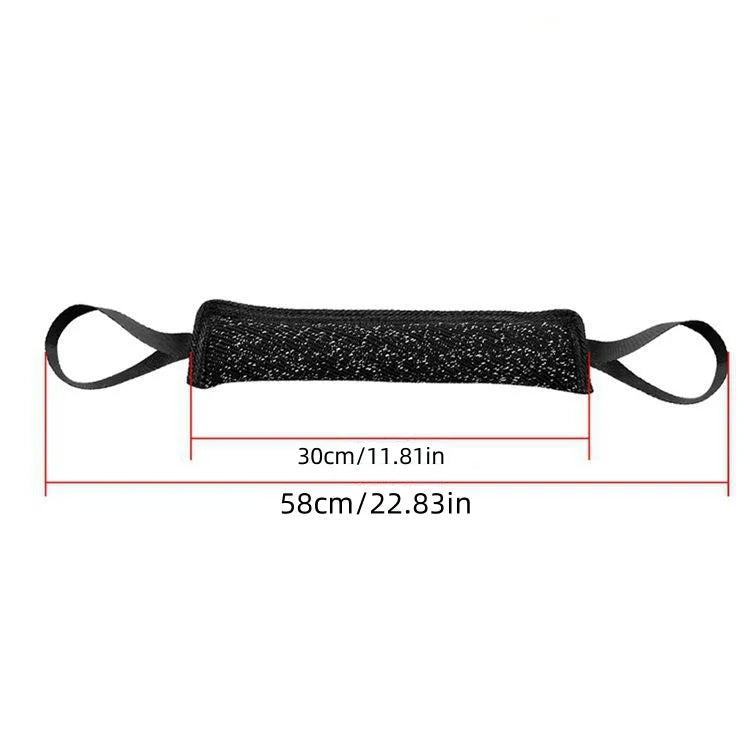 Dog Training Bite Stick Double Handle Interactive Toy Teeth Grinding Dog Training Stick Pet Dog Training Jute Sleeve Dog Toys