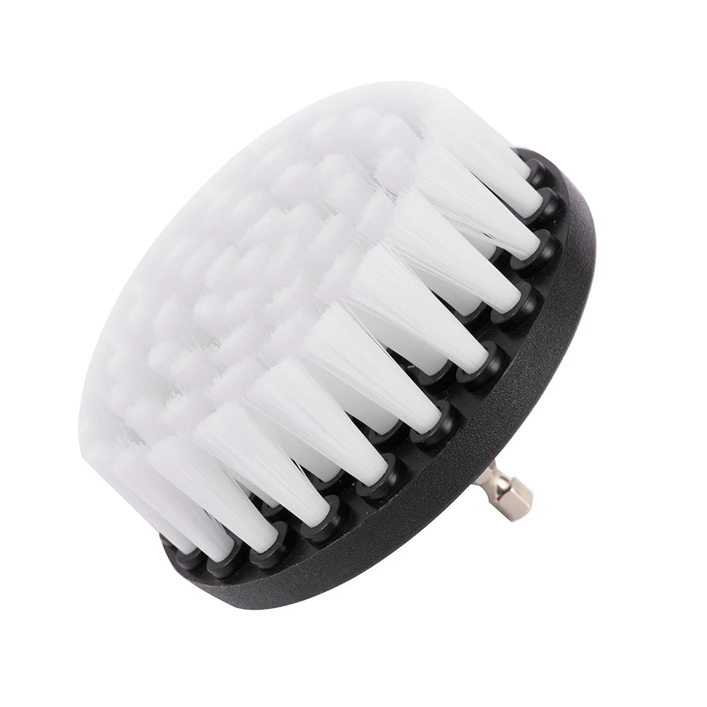 1Pcs 4in Soft Drill Brush Car Soft Brush Drill Kit Attachment For Cleaning Carpet & Leather And Upholstery Car Soft Brush Kits