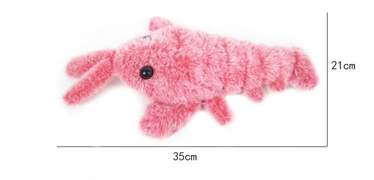 New Cat Toys Electric Lobster USB Rechargeable Simulation Jumping Shrimp Plush Electric Pet Teasing Cat Dogs Toys Pet Supplies