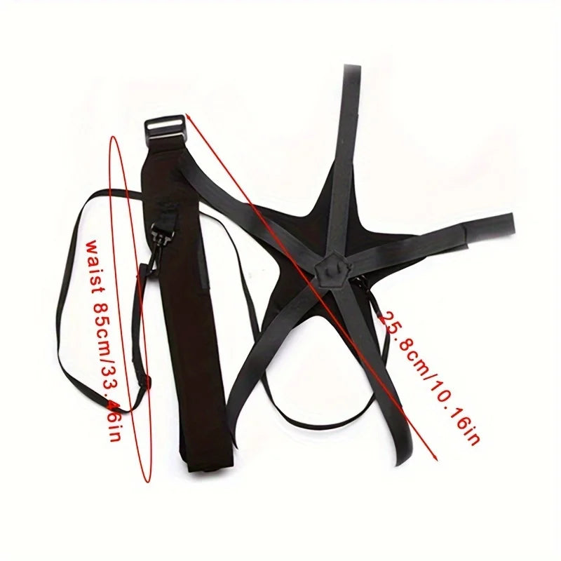1 Set of Football Training Equipment with Rope Bag, Football Dribbling Belt, Training Device for Ball Control, Dribbling Belt, Rebound Practice Belt with Rope Bag, Football Training Equipment