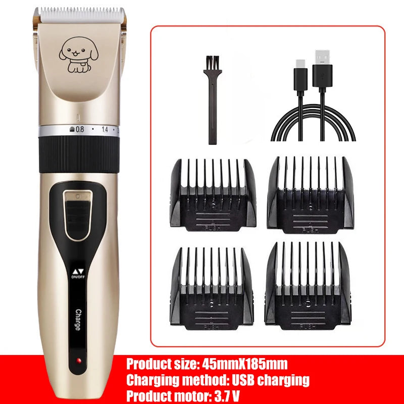 1PC Dog Clipper Pet/Cat/Rabbit Hair Clippers Grooming Haircut Professional Trimmer Shaver Set Pets Cordless Rechargeable