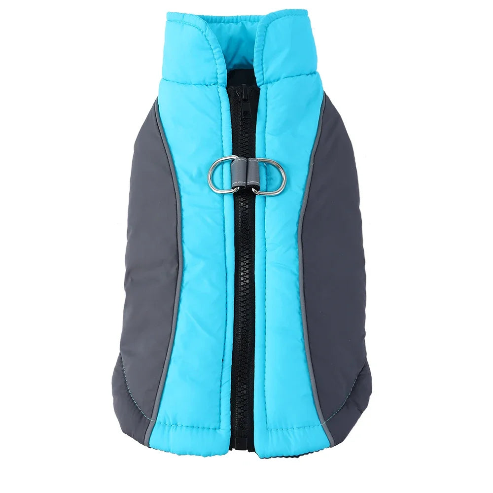 Winter Pet Dog Hiking Jacket Coat for Small Medium Dogs Cats Reflective Puppy Warm Clothes with D-ring Yorkshire Bulldog Apparel