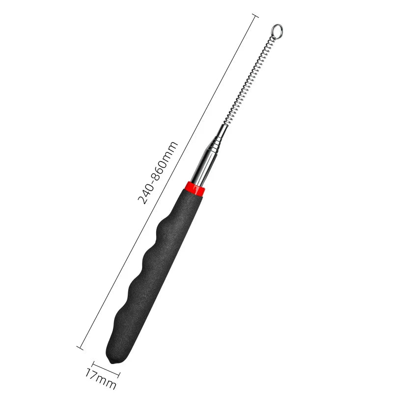 Retractable Teaser Cat Toy Interactive Long Wand Fun Exerciser Playing Toy Cats Teaser Stick Rod Interactive Stick Teaser Toys