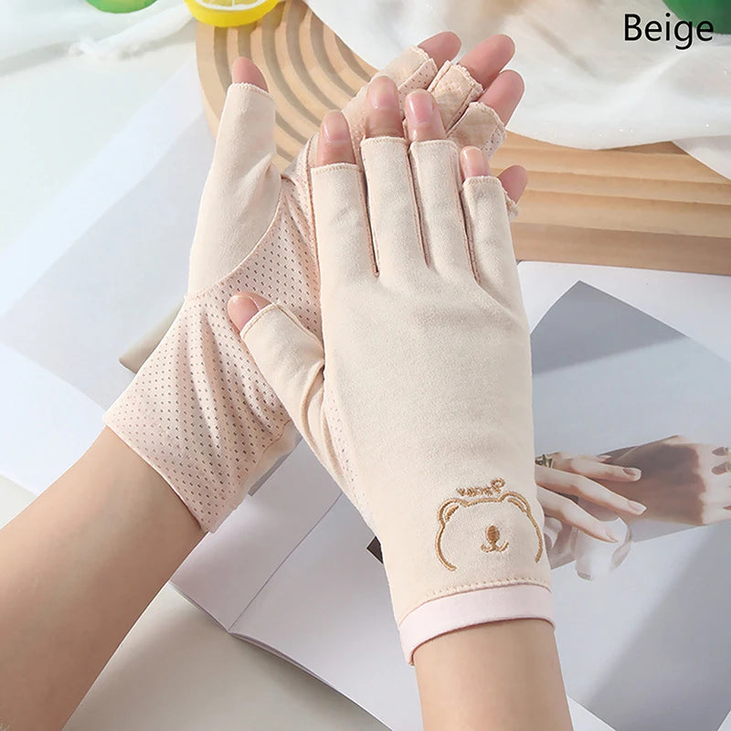 1 Pair Anti UV Nail Gloves UV Gel Shield Glove Fingerless Manicure Nail Art Tools LED Lamp Nails Dryer Radiation Hand