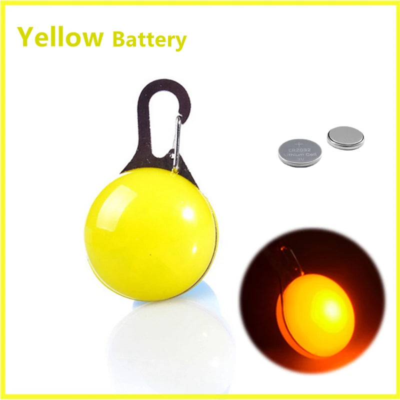 LED Glowing Pendant Flashlight Dog Cat Collar Pet Leads Glow Accessories Bright Necklace Luminous Collar Night Safety Decor
