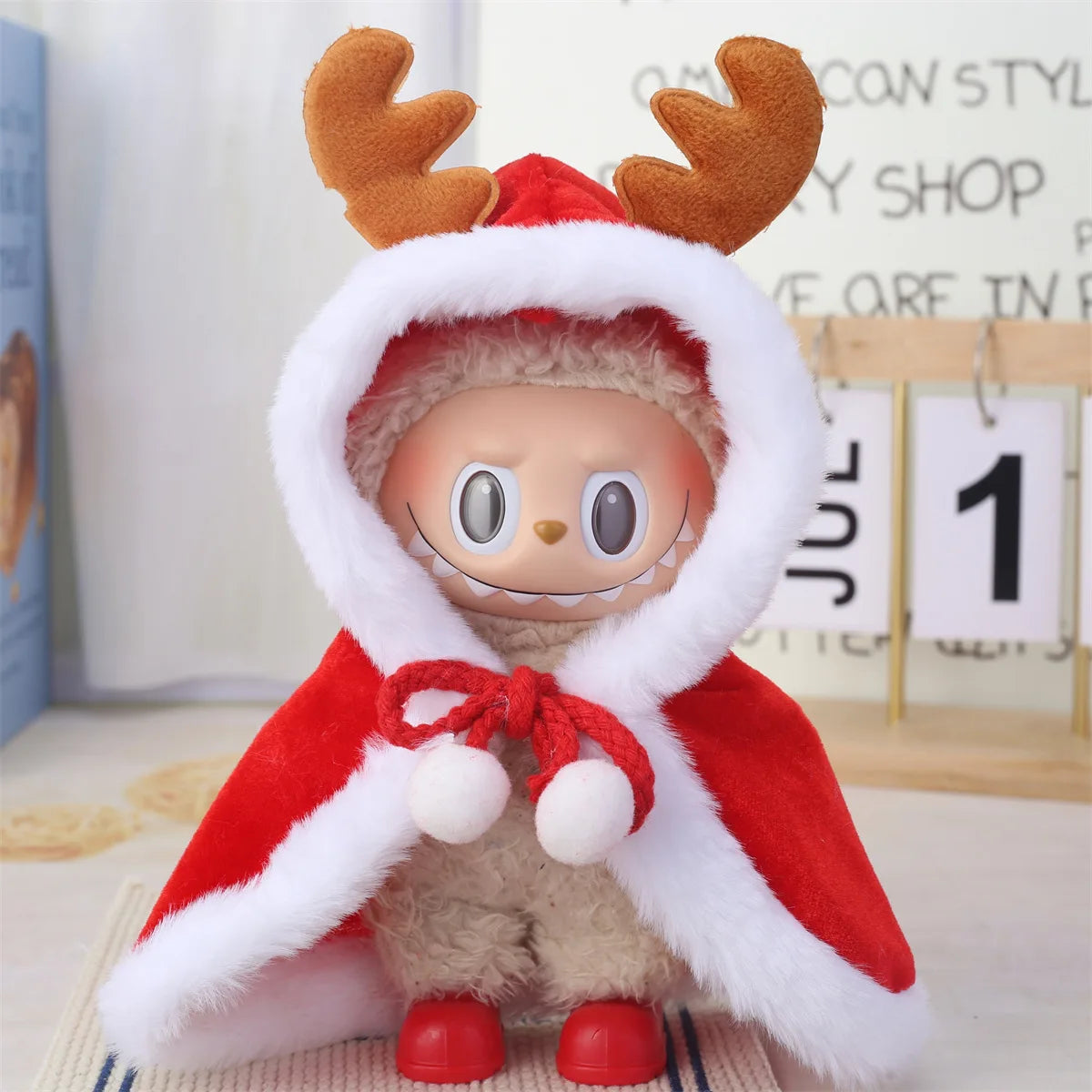 Labubu Accessories Clothes Suitable For V1 V2 V3 Labubu Christmas Deer Set Labubu Red clothing Christmas Fashion Gift