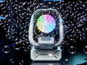 2025 Upgraded Version of the Bubble Machine with Remote Control, Automatic Rotation, and Rgb Lights, 1800Mah Rechargeable Battery, Type-C Charging, Suitable for Children, Weddings, Birthday Parties, and Outdoor Activities, Bu