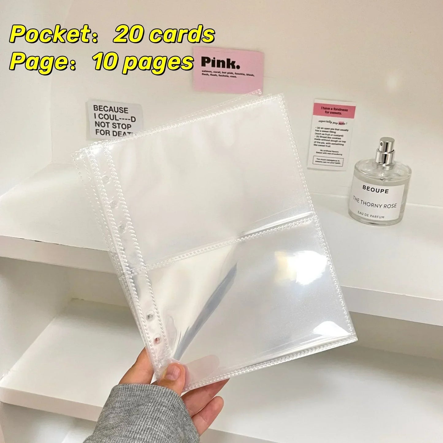 1-4 Grids Multi-Pockets Photo Card Binder Inner Pages A5 Kpop Photocards Sleeves Photo Album Page Protector Cards Sleeve Sheets