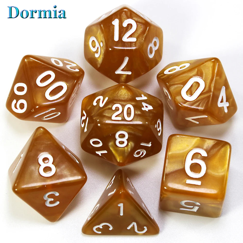 Custom Dice DND Marble Dice Various Colours Available And Beautiful Marble Effect Pearl Veins Effect For Party Roll Playing Game