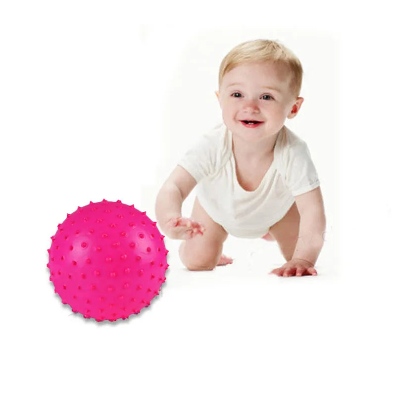 3Pcs 16CM Fun Games Kids Inflatable Ball Rubber Toy Baby Cartoon Thorn Large Balloon Developmental Children Massage Toys Balls