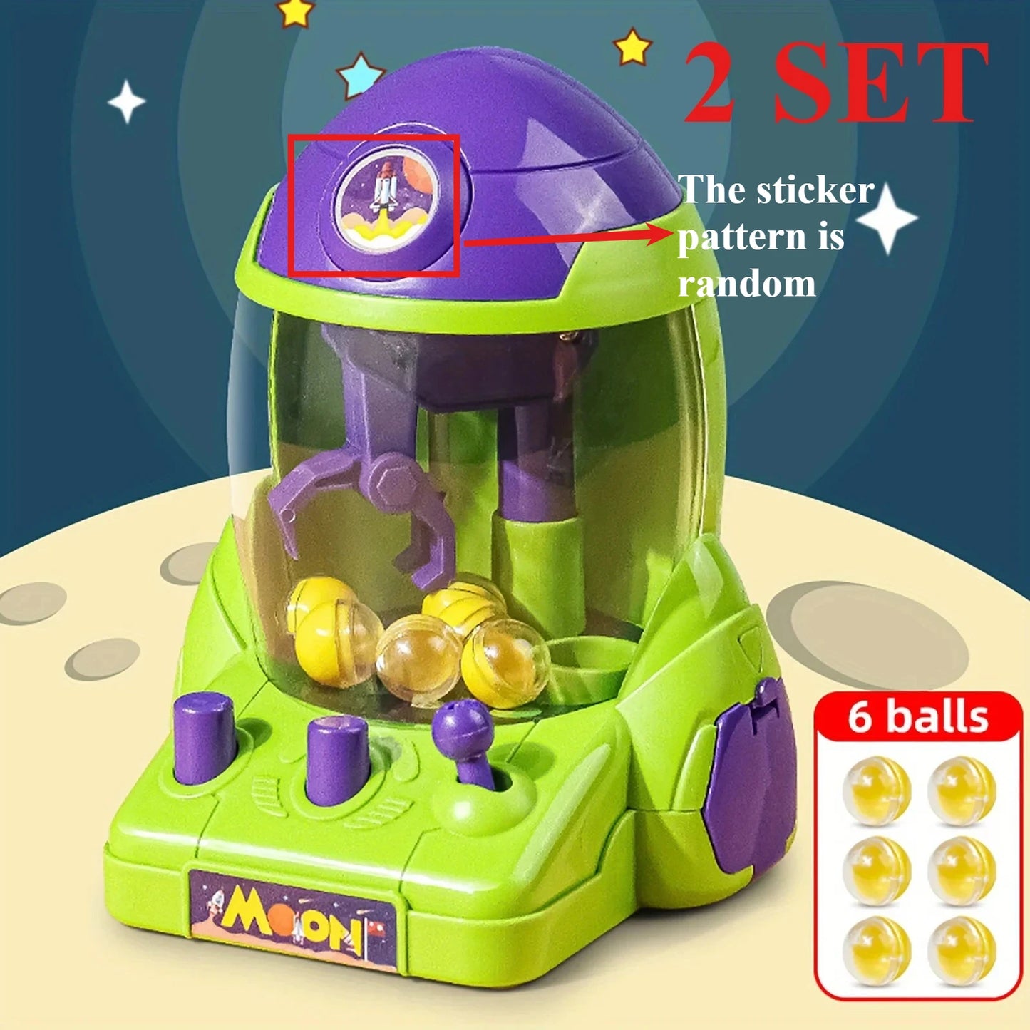 Space Rocket Crawler, Ball Pincer, Egg Twister - Use this toy as a Halloween/Christmas gift to win prizes!