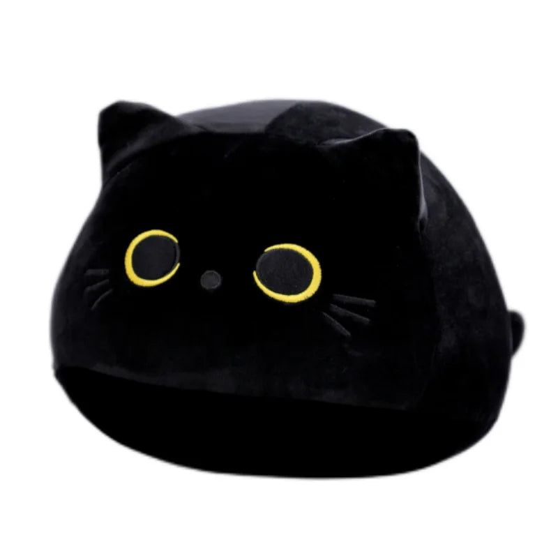 15cm/25cmFluffy Black Cat Plush Toys Stuffed Animal Cats Soft Pillow Nap Cushion Home Decoration Creative Birthday Gift for Kids