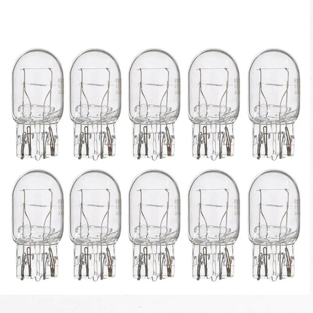 10pcs T20 7443 7440 Signal Light W21/5W Clear Glass DRL Daytime Running Lights Turn Stop Signal Brake Tail Light Bulbs