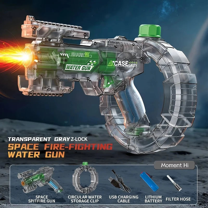 Electric Water Guns For Adults Powerful Squirt Automatic Water Suction Water Blasters Summer Outdoor Beach Toy For boys Kid Gift