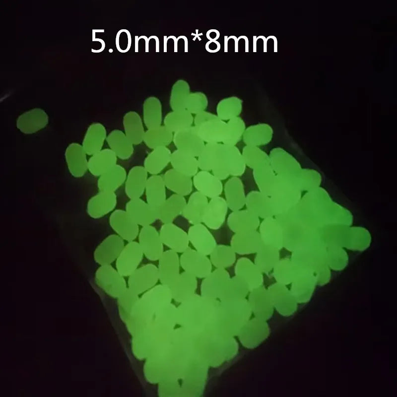 100 47mm/50mm transparent plug drill bits, fishing cross beads, floating balls, double beads, luminous space beans