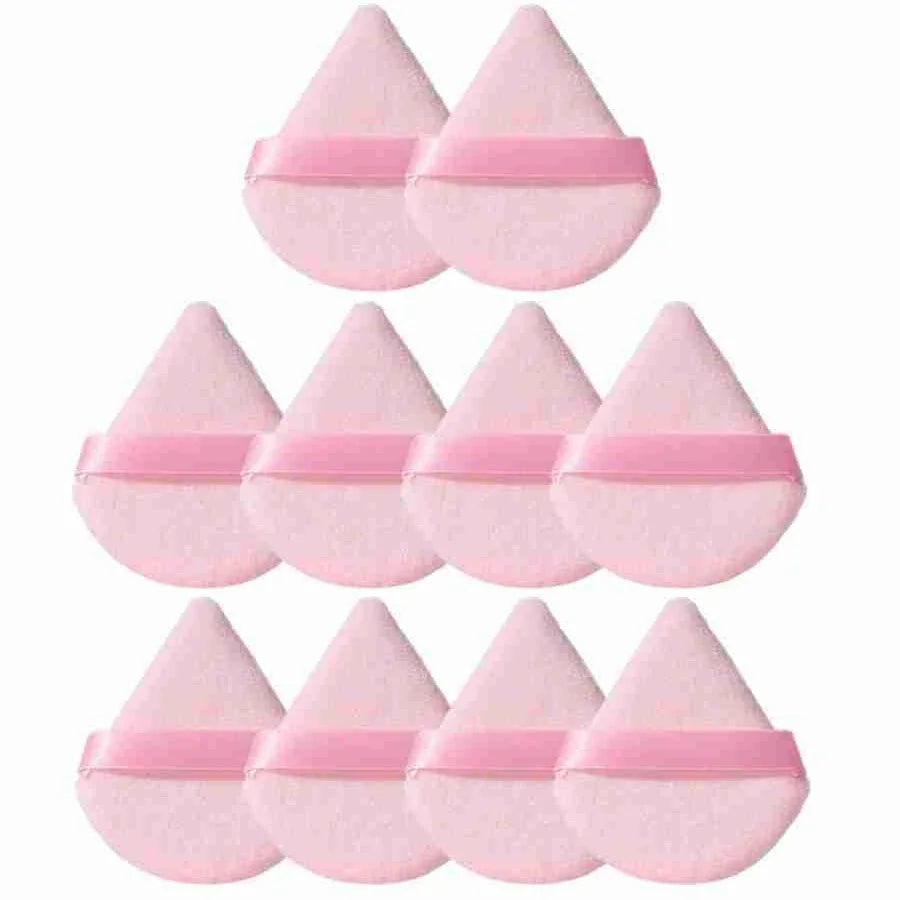 Triangle Velvet Powder Puff Black Soft Makeup Sponge for Foundation Blending Face Cosmetic Beauty Tool