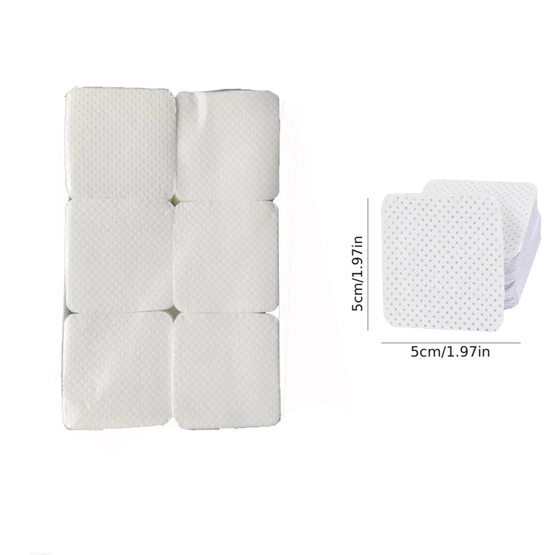 300 pcs Nail Polish Remover Wipes Nail Cleaning Pads, Non Woven Nail Pads for Women Girl Beauty Salon