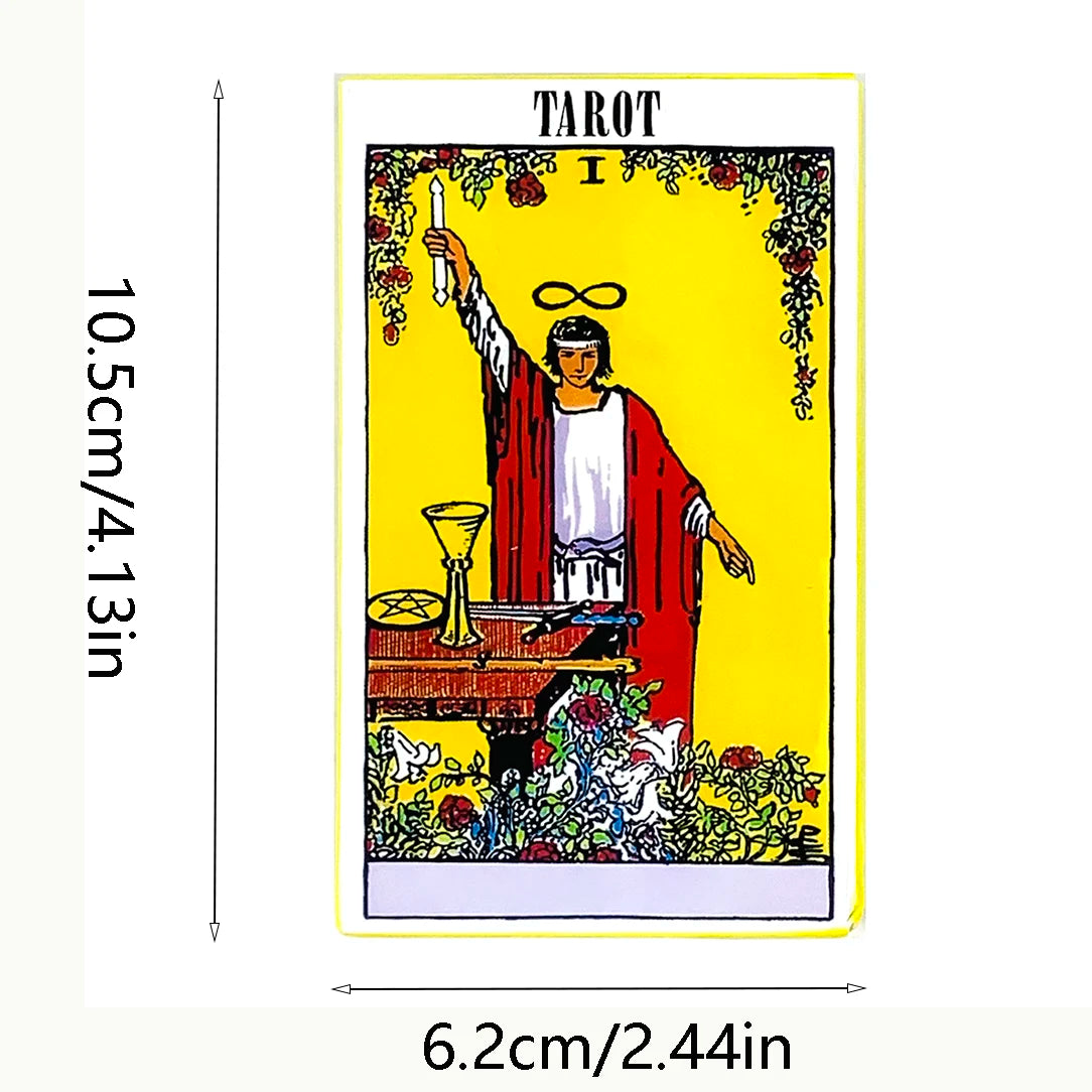 Hot-selling Tarot Cards A 78PCS Tarot Deck English Version Prediction Divination Board Game, Halloween and Christmas Gifts