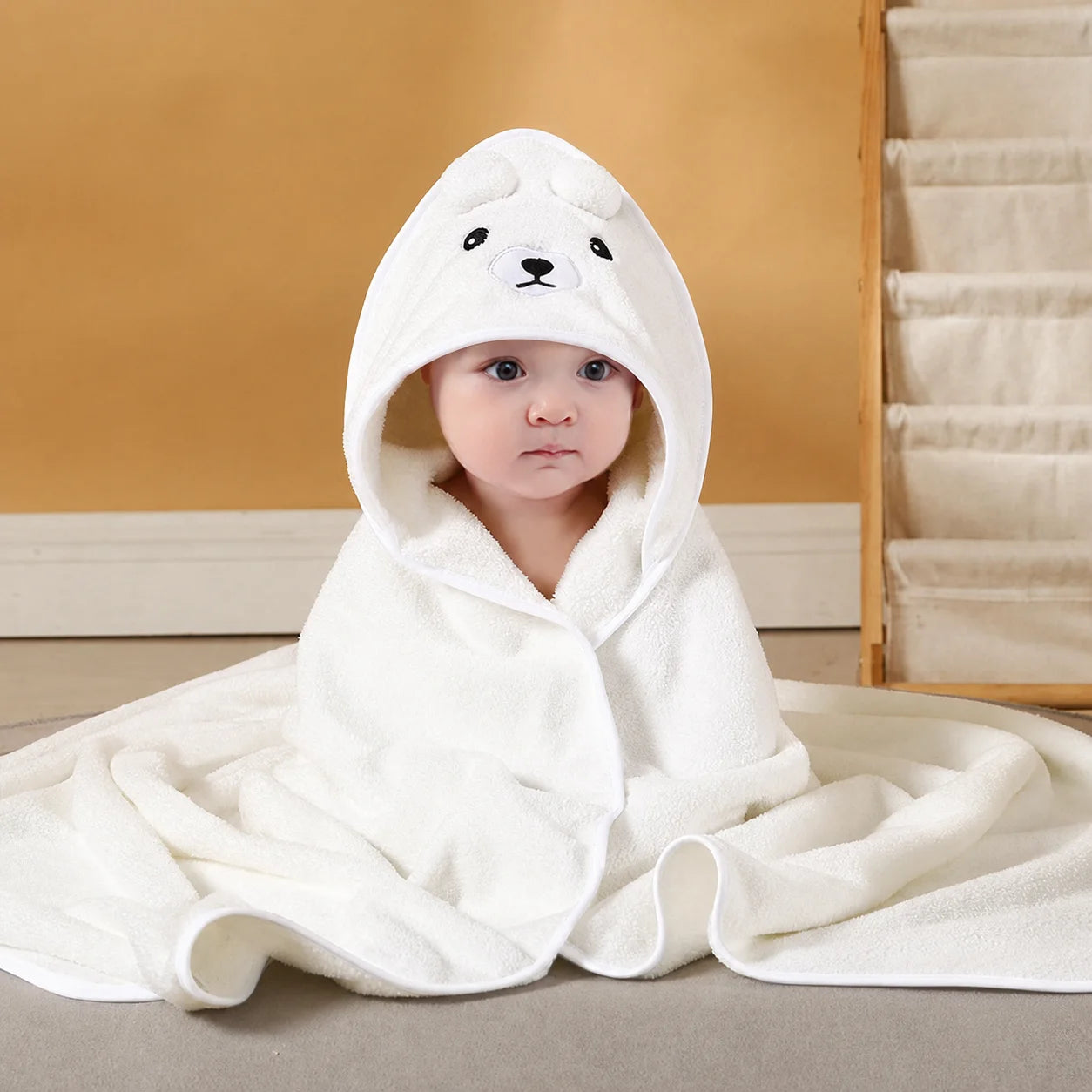 CuteCartoon Animals SoftCoral Velvet Absorbent Quick-Dry SimPle Style Bath Towel Daily Entertainment Dry